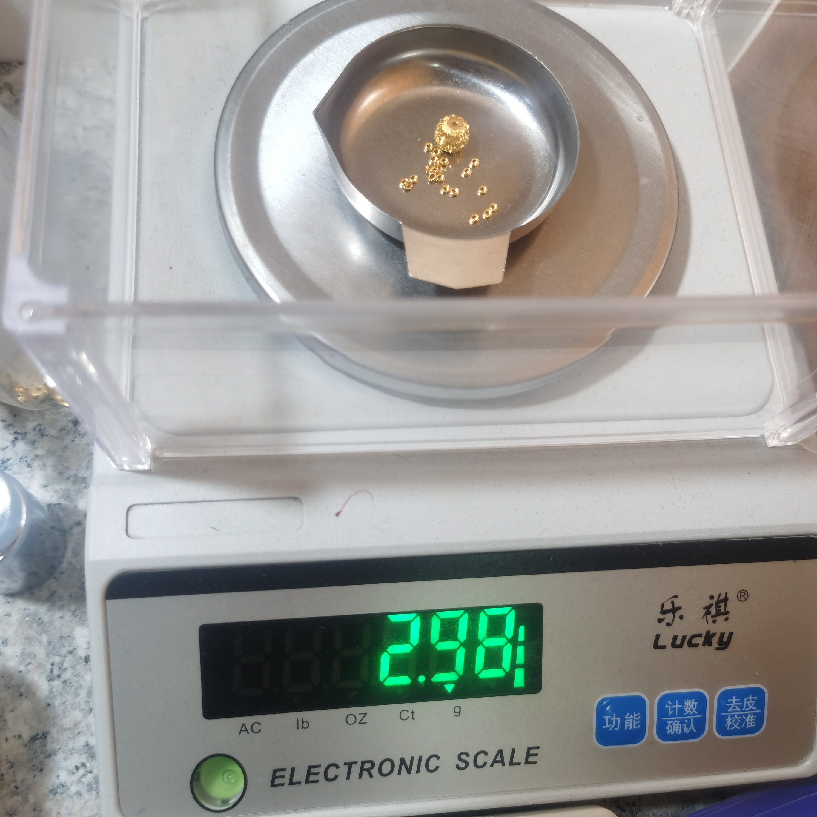 足金黄金文玩配饰