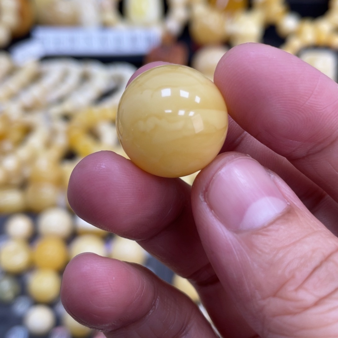 琥珀珠宝奇石未镶嵌18.7mm