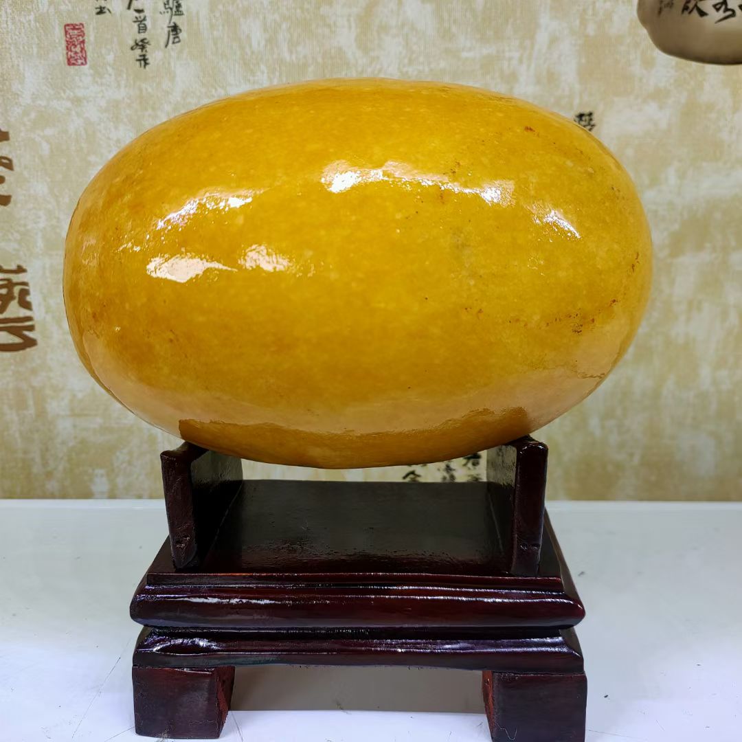 天然原石黄龙福瓜摆件客厅装饰家居好物创意