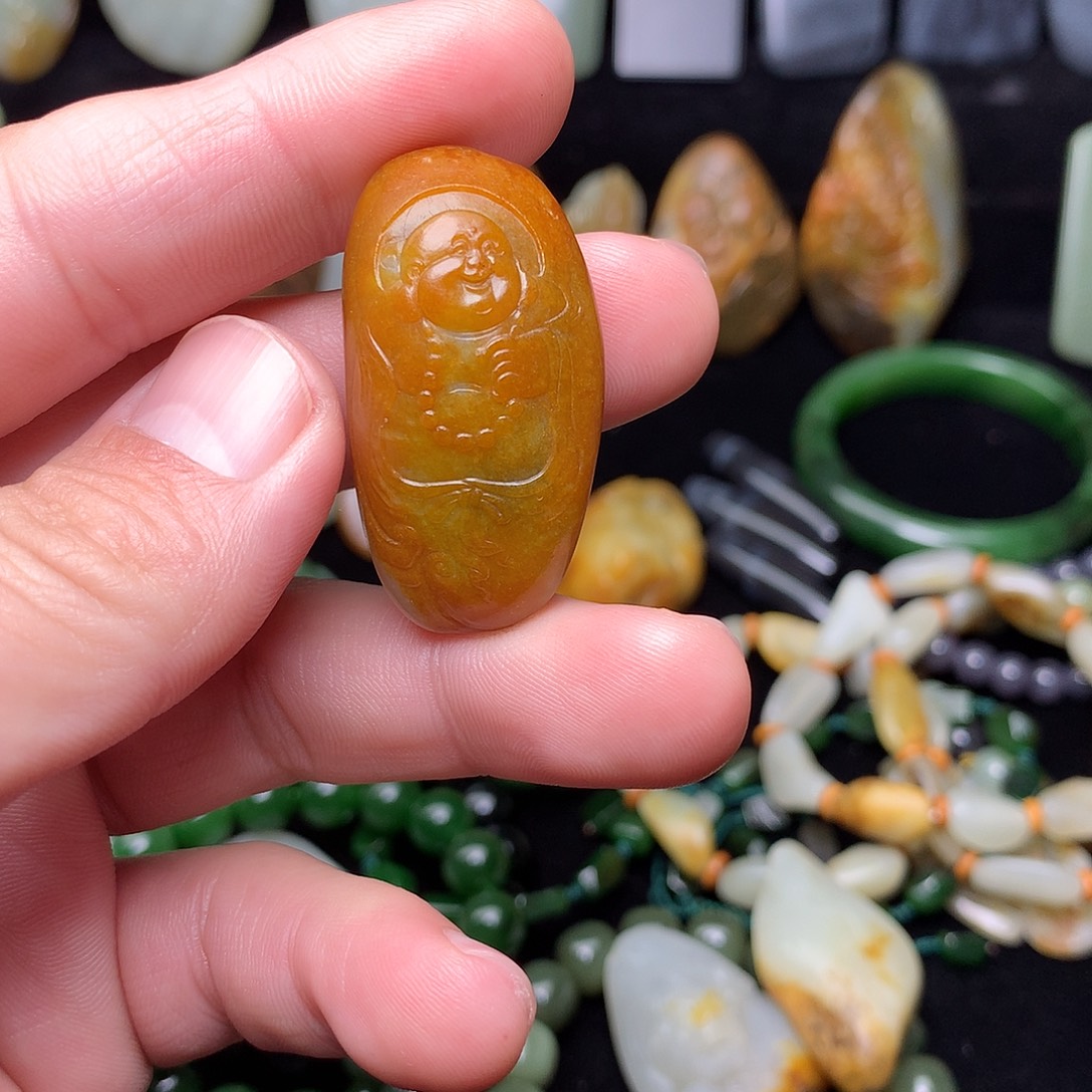 華***和田玉未镶嵌手链