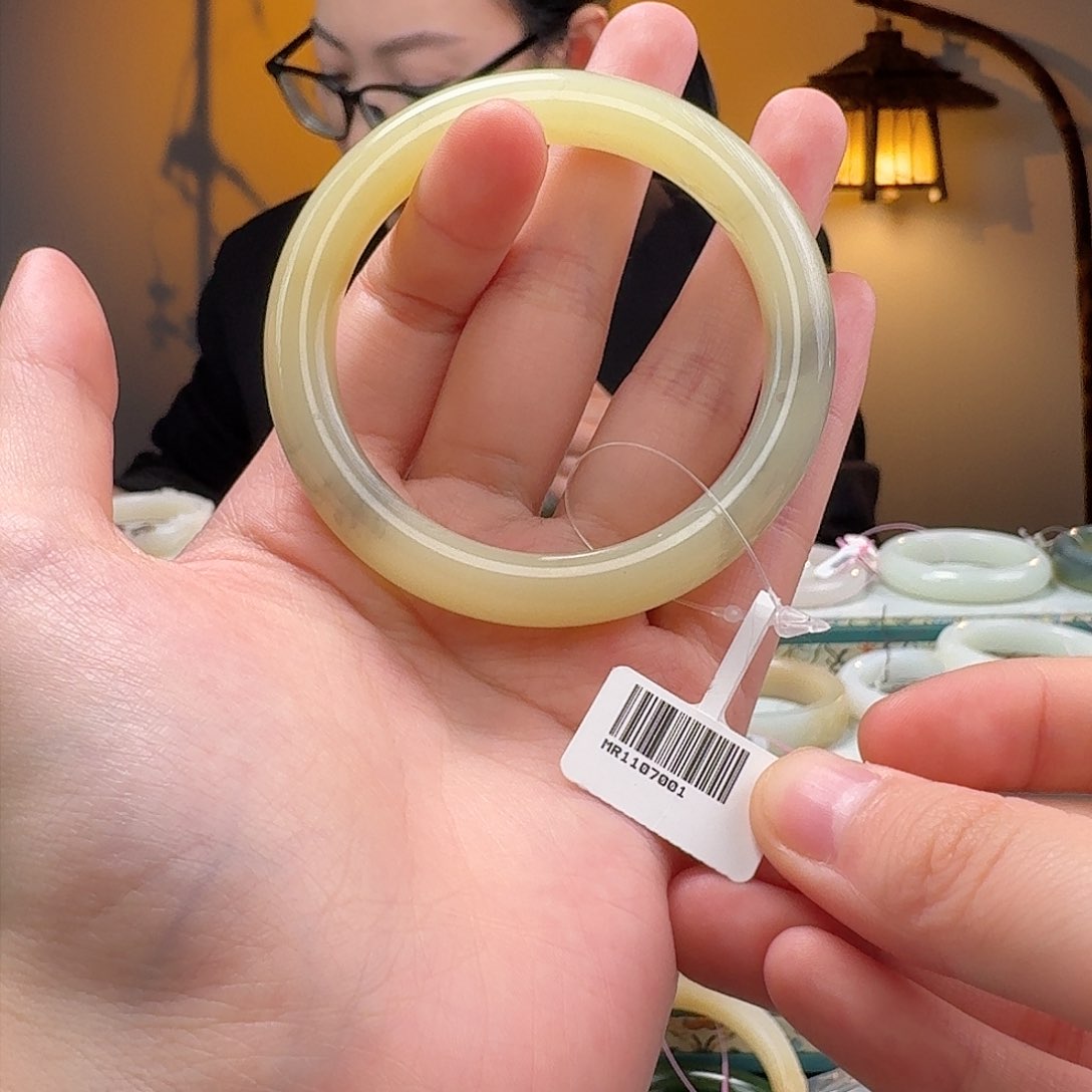 和田玉手镯54.4未镶嵌