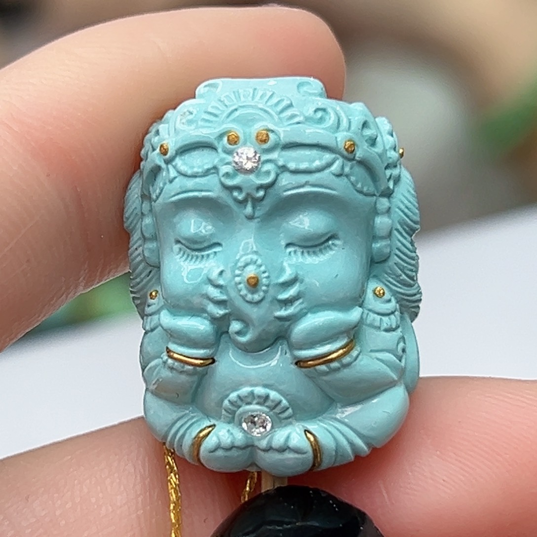 绿松石珠宝奇石未镶嵌