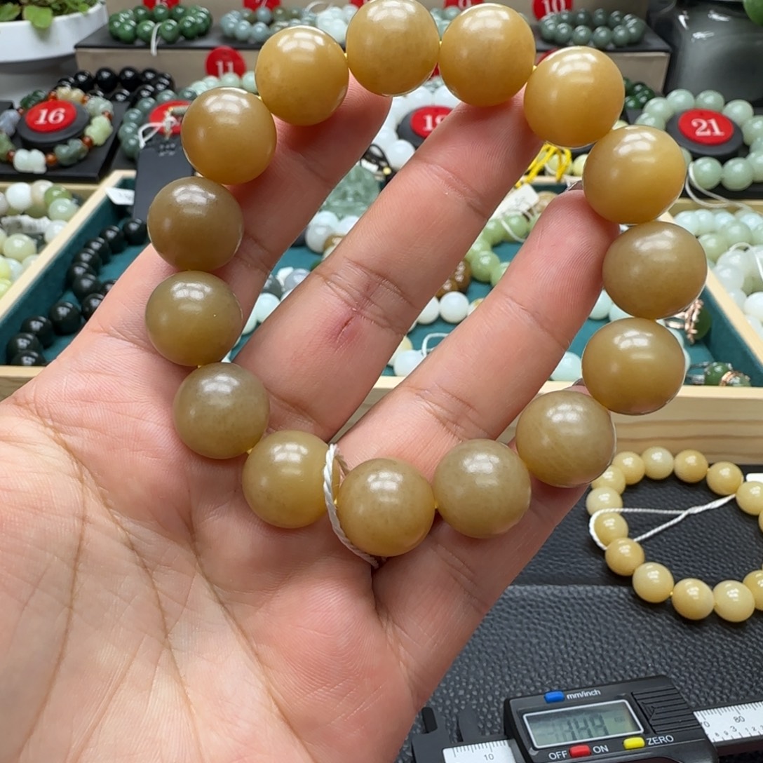 和田玉未镶嵌手链15