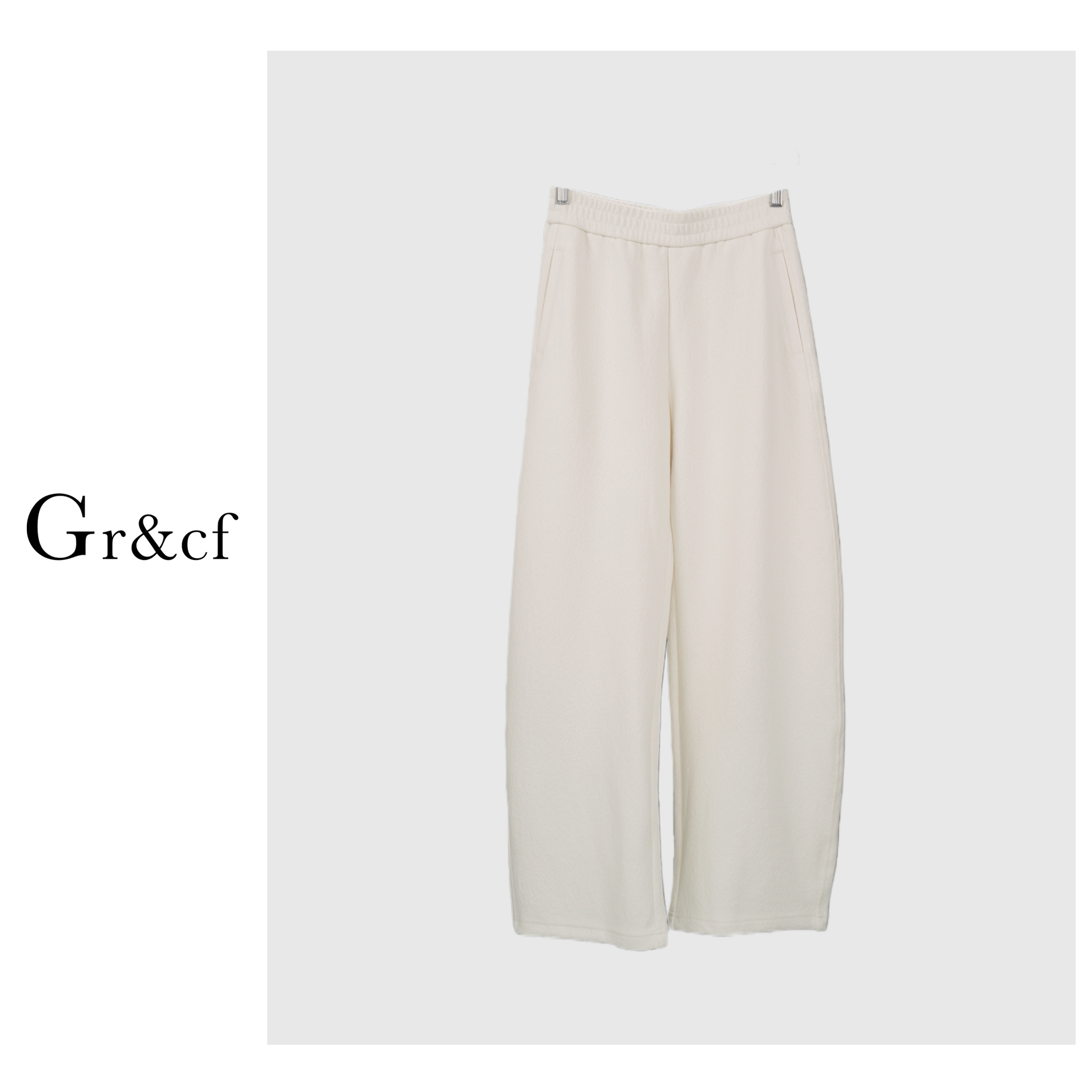 GR&CF/歌瑞丝芬K001 秋冬高腰澳毛羊毛混纺芒果裤茧型裤