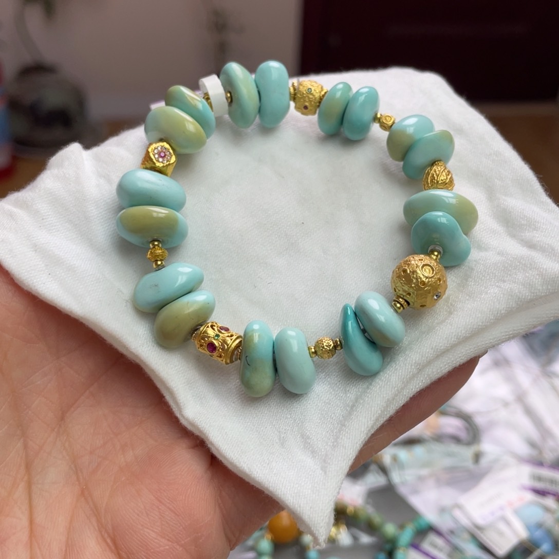 绿松石手链银S925镶嵌