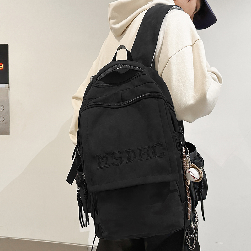 书包女生韩版男款初中生高中生大学生轻便减负双肩包休闲电脑背包