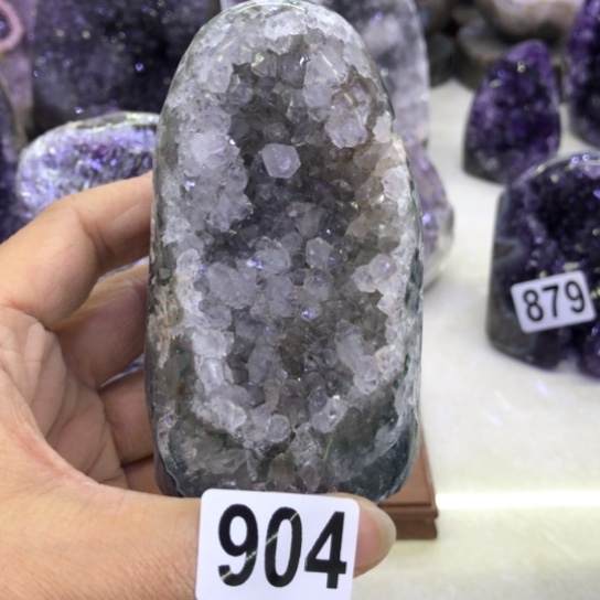紫晶天然水晶摆件未镶嵌