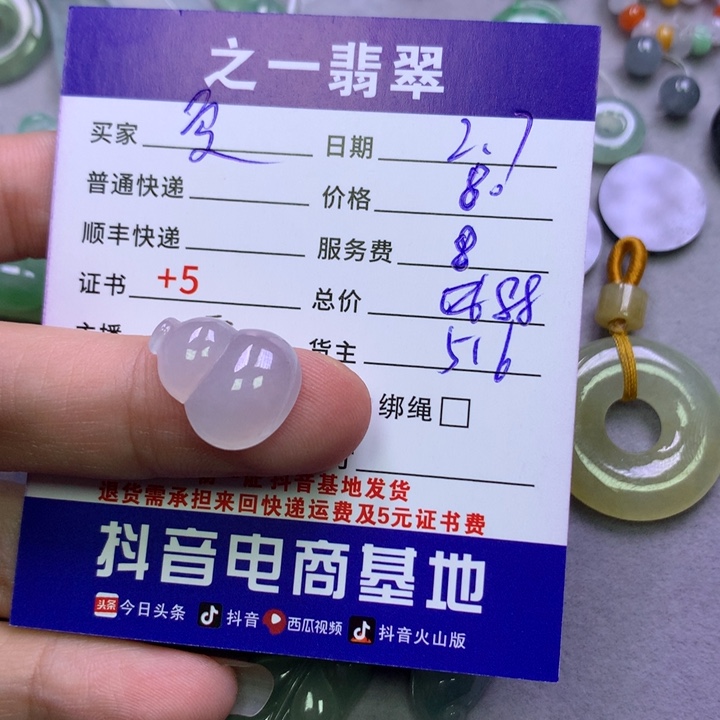 翡翠颈饰未镶嵌夏***儿