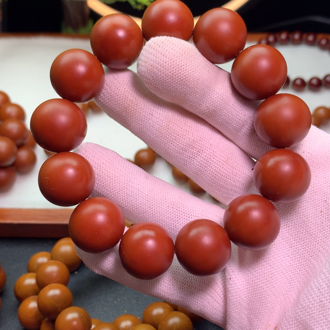 橄榄核手串/手链1.8广西正圆光珠铁核树王全品+无补漏