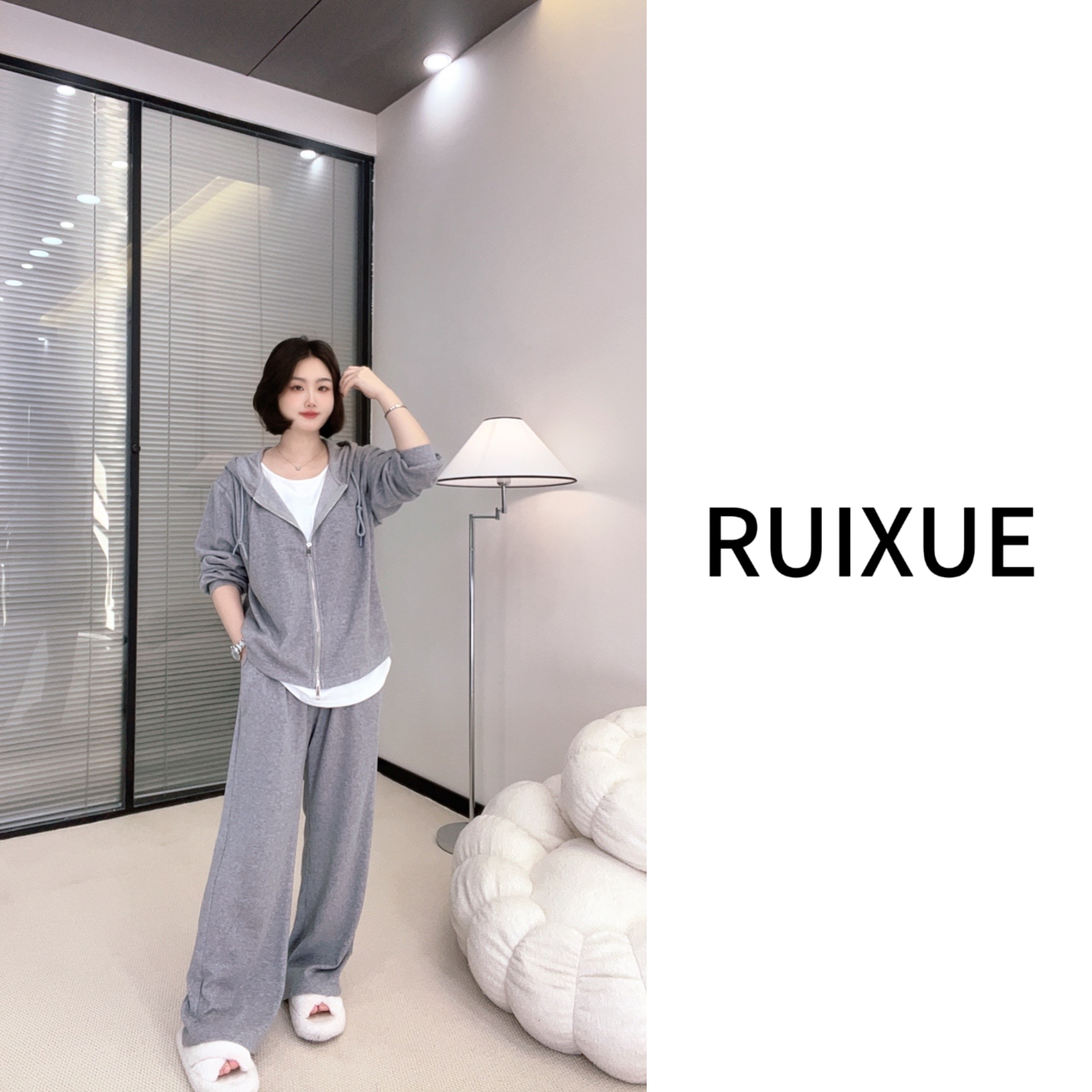 【雪儿家】25春季新款两件套时尚显瘦减龄面料高弹力舒适简约风格