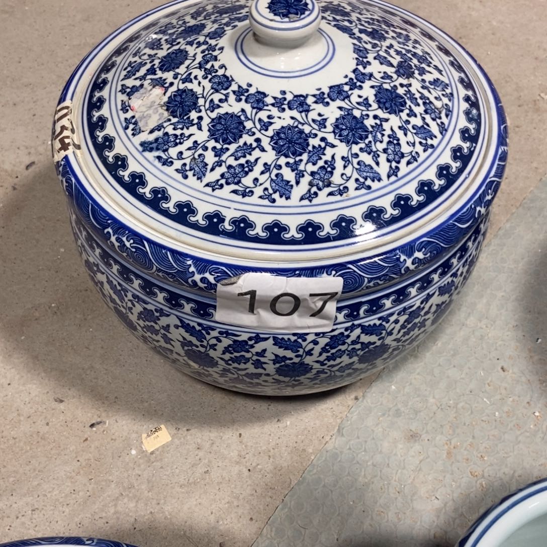 禹***思瓷片景德镇陶瓷罐107一个