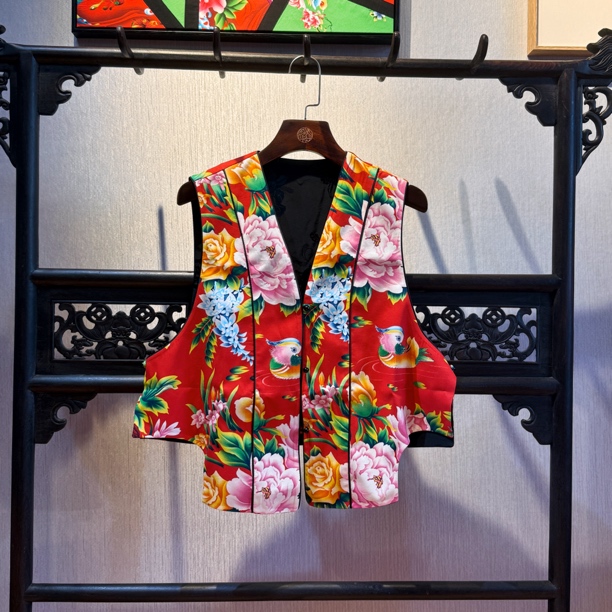 【一路绽放】新疆长绒棉百搭手作双面马甲