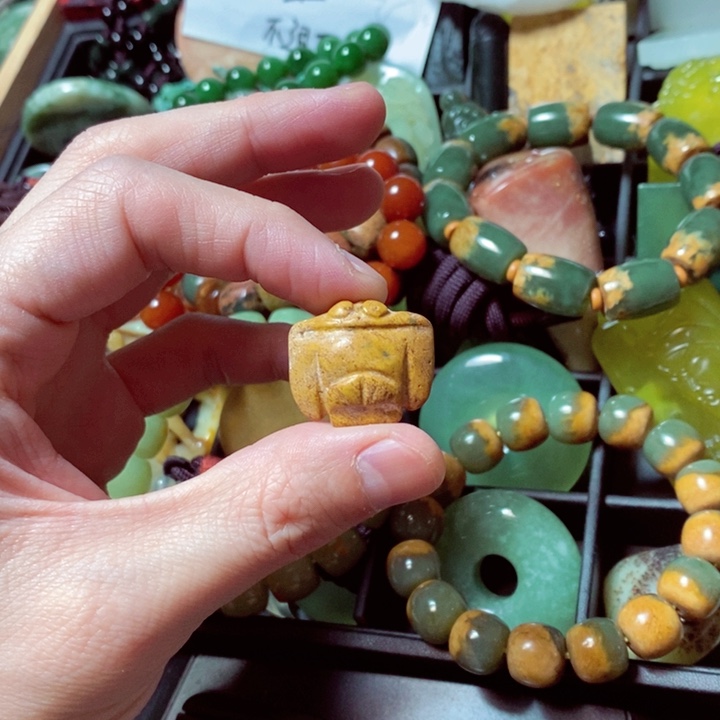 透闪石质玉颈饰未镶嵌