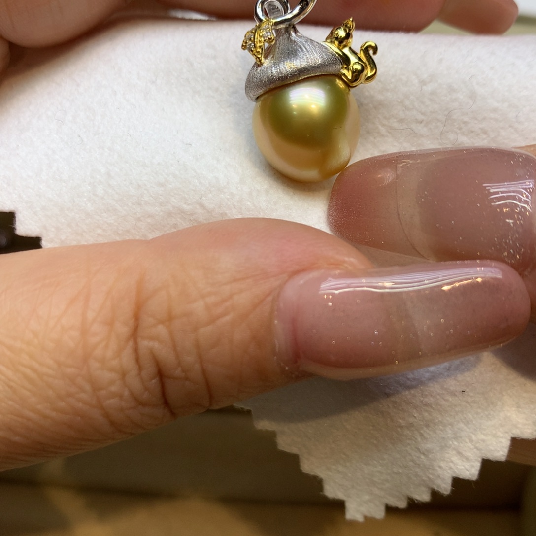 颈饰银S925镶嵌海水珍珠