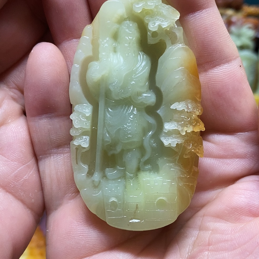 黑***风岫玉未镶嵌吊坠(赠链)
