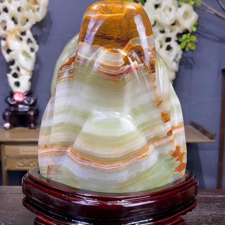 石材精品古青石摆件
