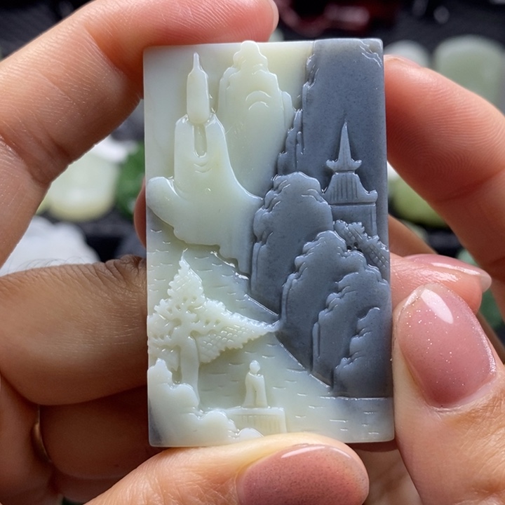 和田玉未镶嵌颈饰47