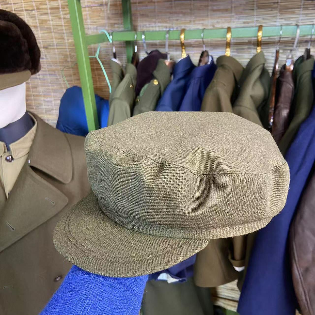 老款马裤呢帽子 黑漆布顶皮圈款