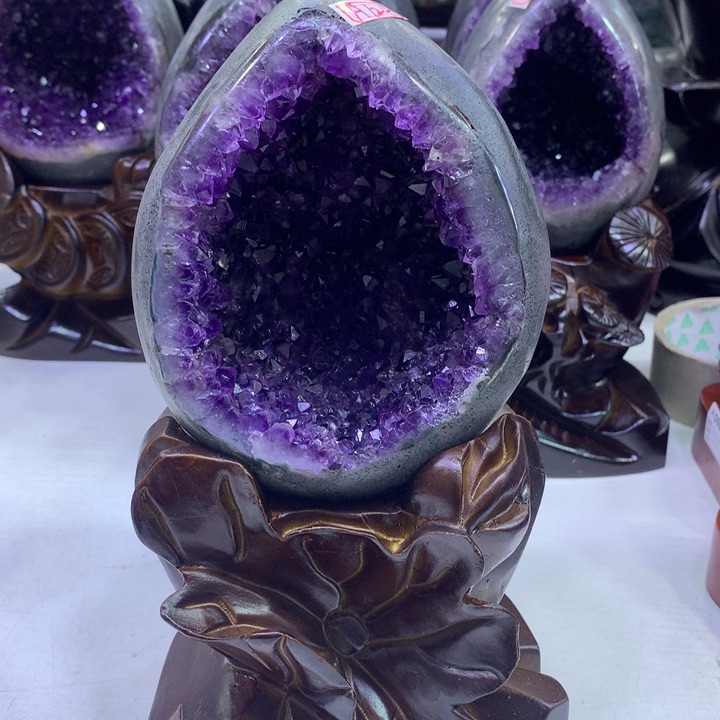 水晶紫水晶恐龙蛋未镶嵌