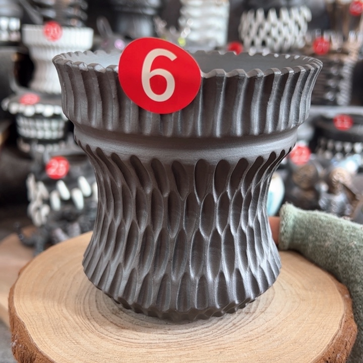 紫砂花盆内口11外高12