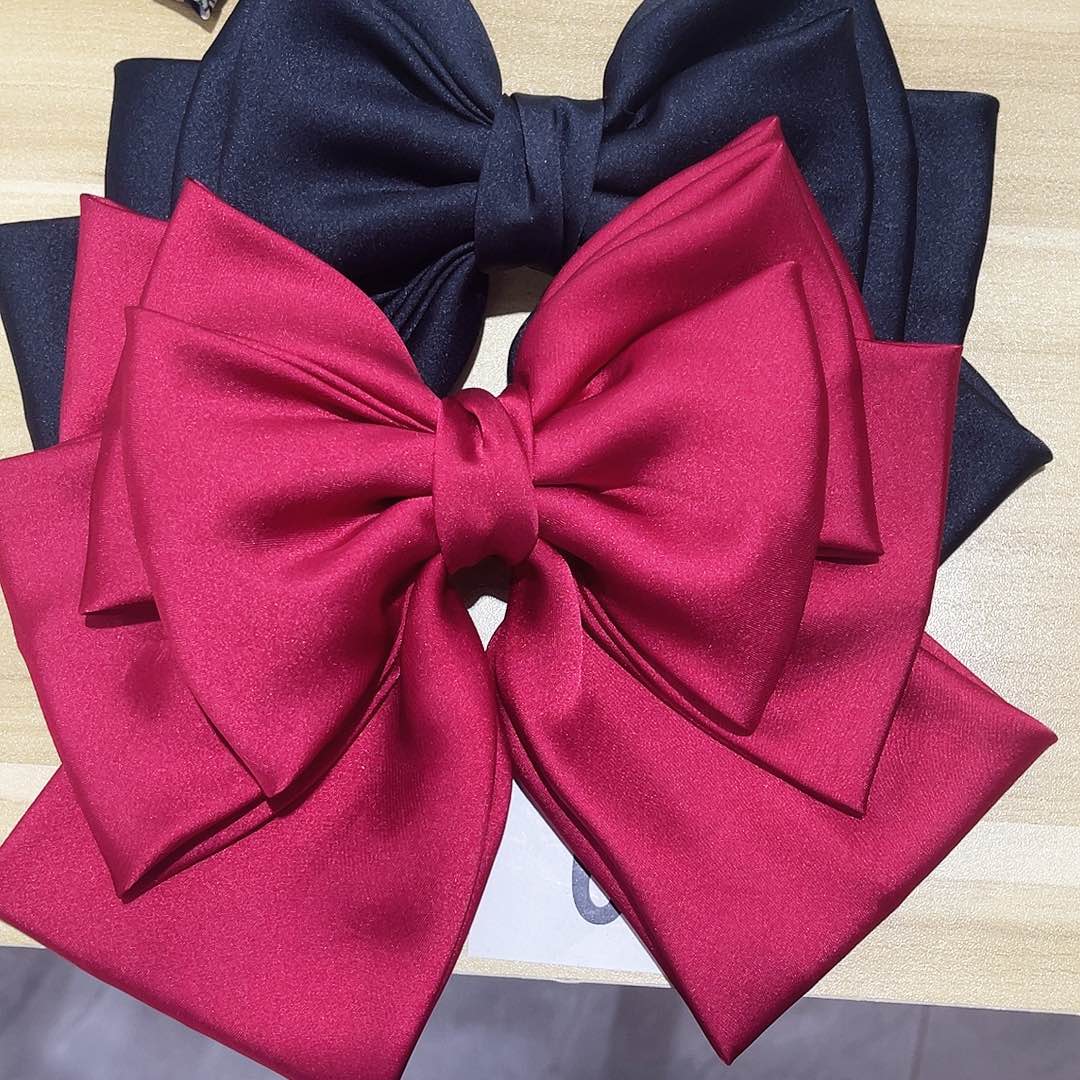 皮质铁合金蝴蝶结发夹