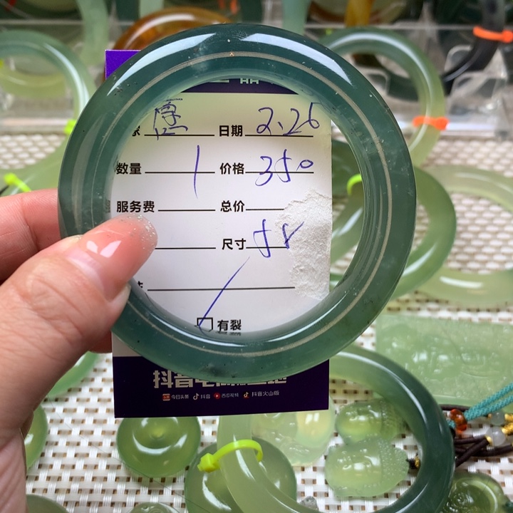 蛇纹石玉手镯未镶嵌?***?