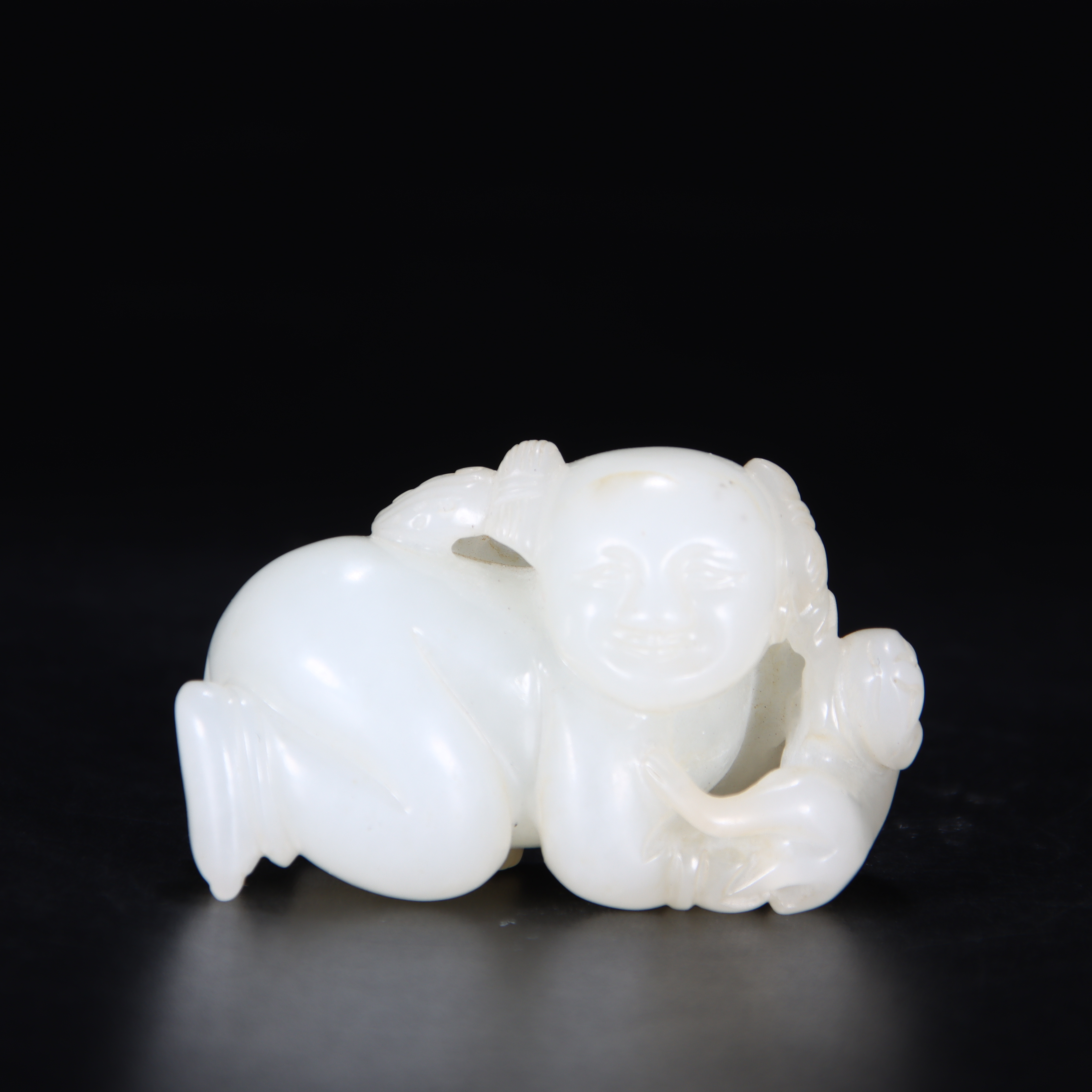 清和田玉欢喜童子-NX