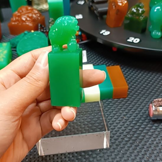 断***念寿山石印石雅安新绿