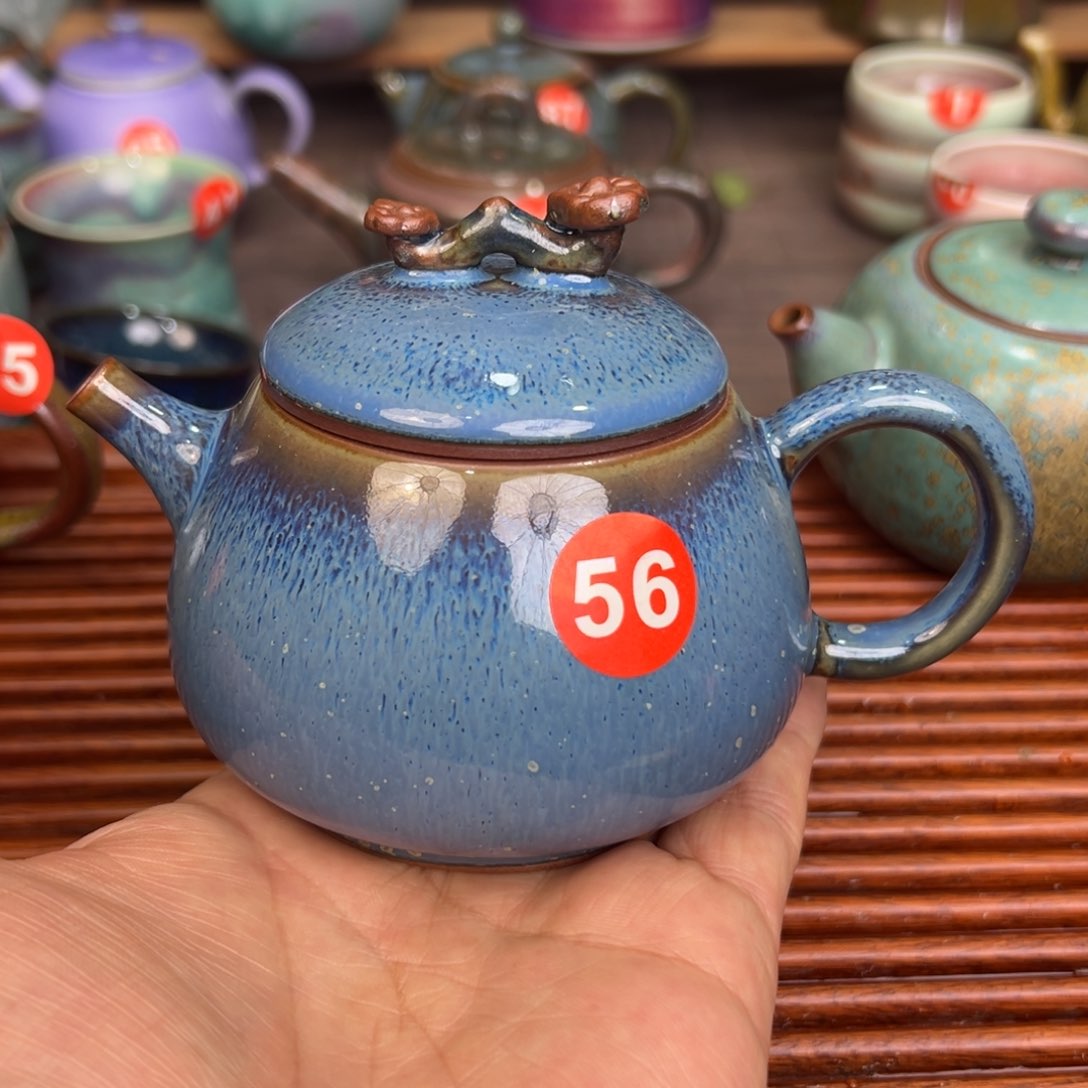 手工制作钧窑茶器