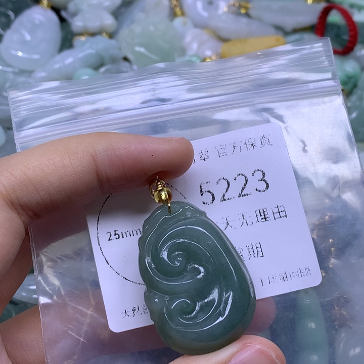 翡翠未镶嵌吊坠(不含链)