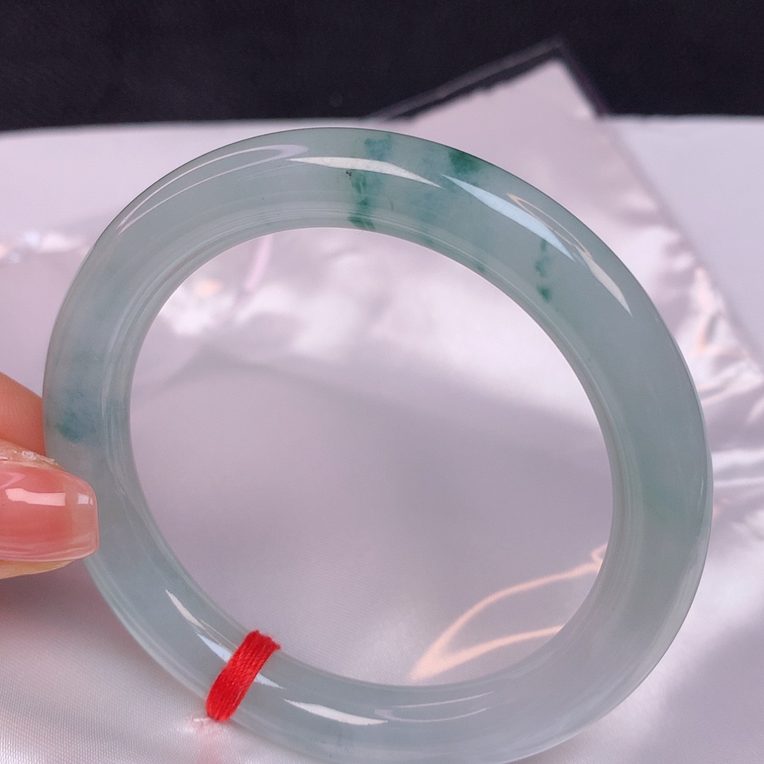 【闪购商品】翡翠未镶嵌手镯54+圆条手镯