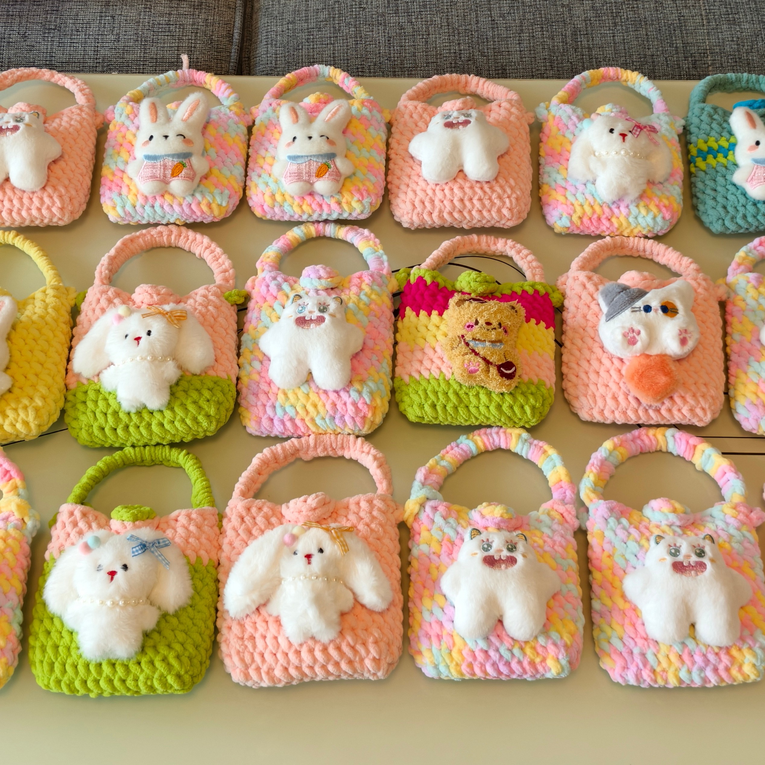 零钱包可手拎可斜挎卡通可爱小包包成品