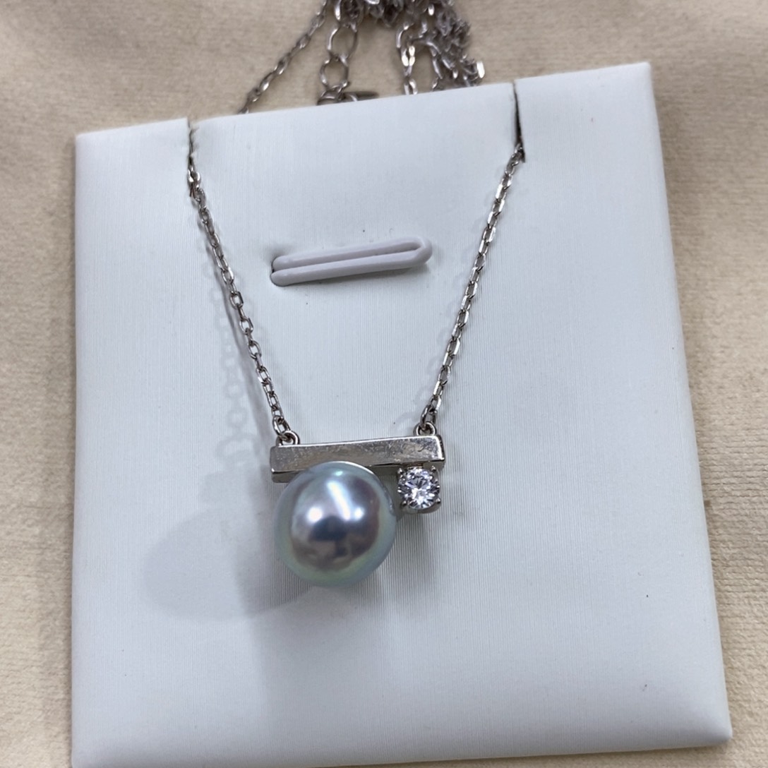 海水珍珠颈饰银S925镶嵌