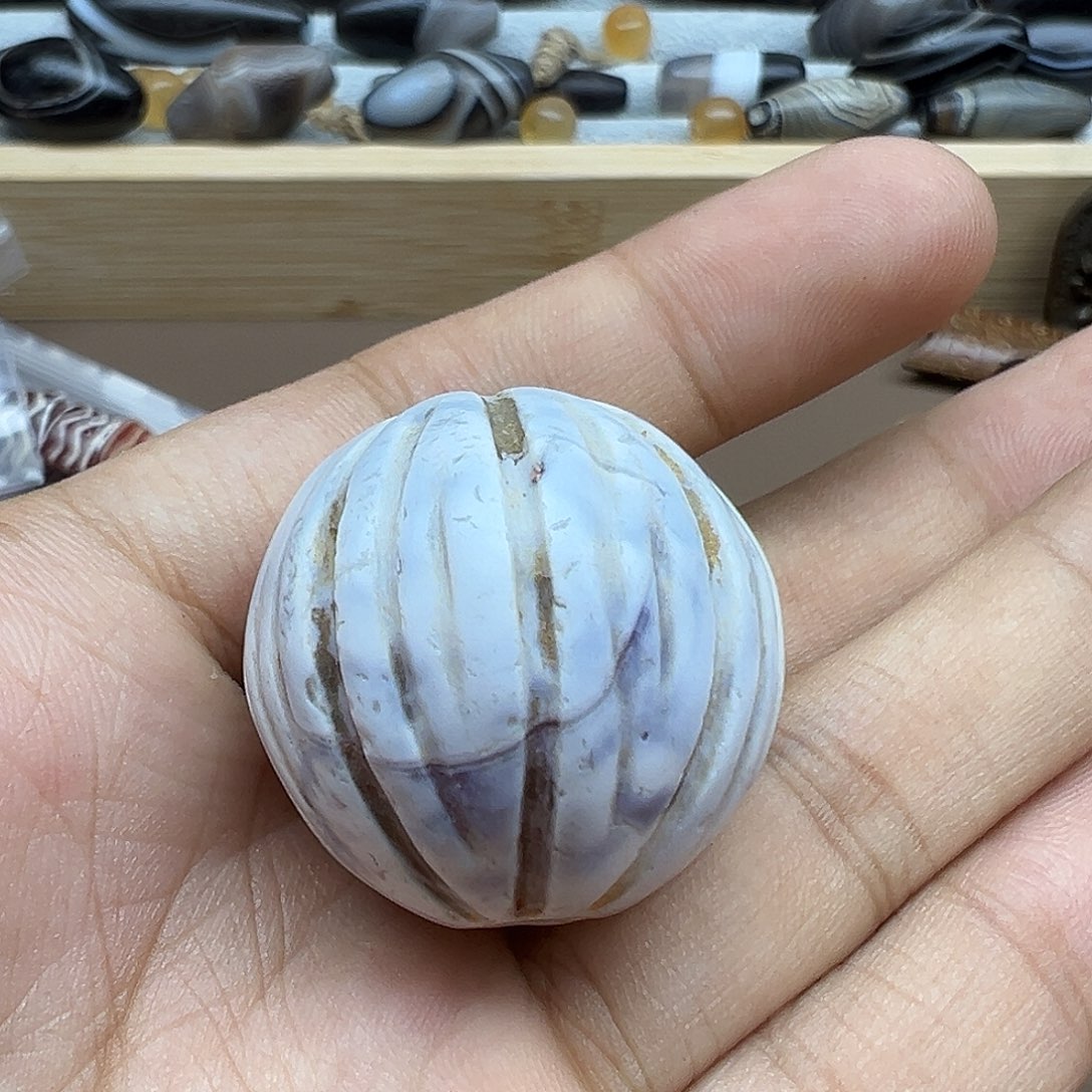 玛瑙/玉髓合金珠宝半成品有裂