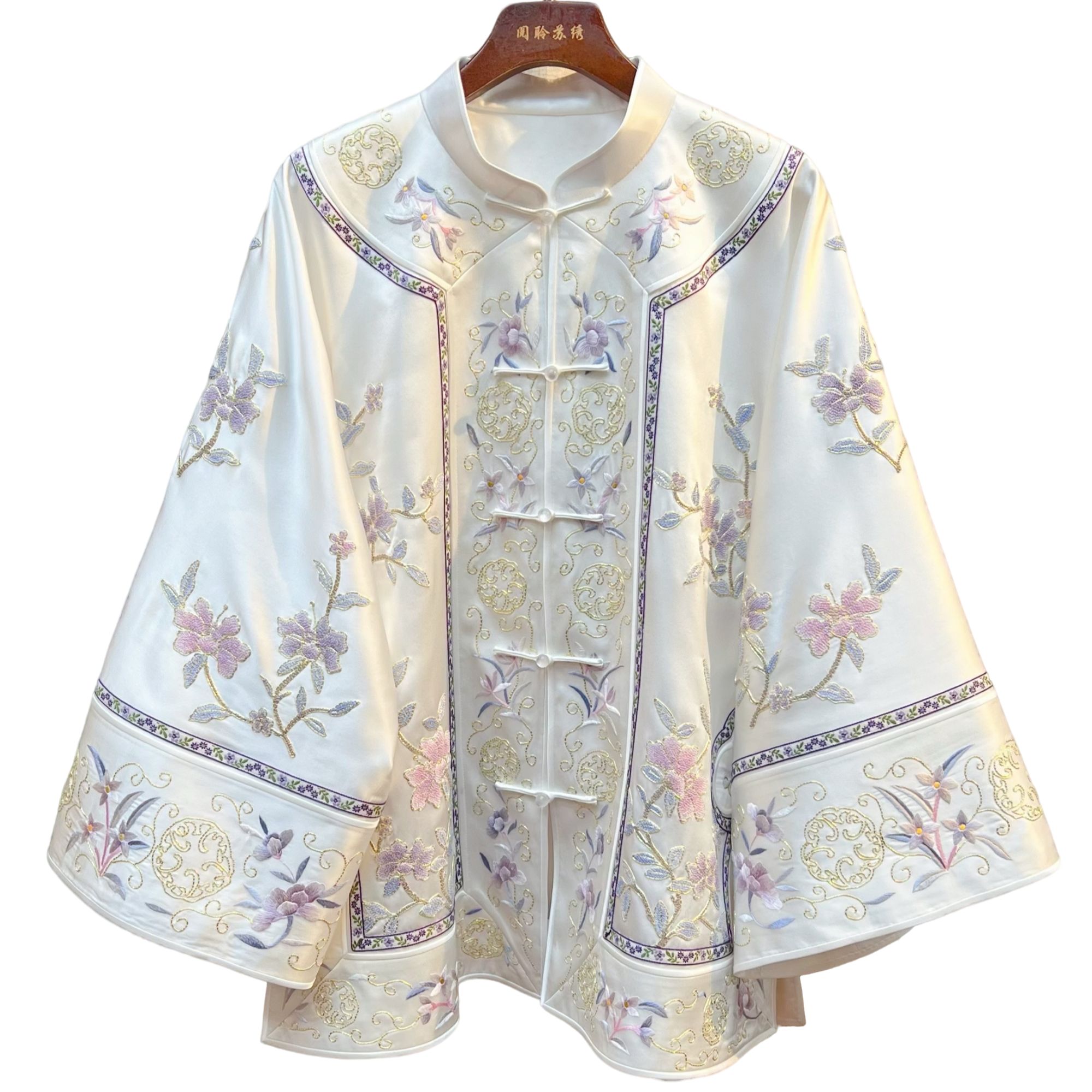 【阅聆】桑蚕丝 手工苏绣 国风 重工太太服