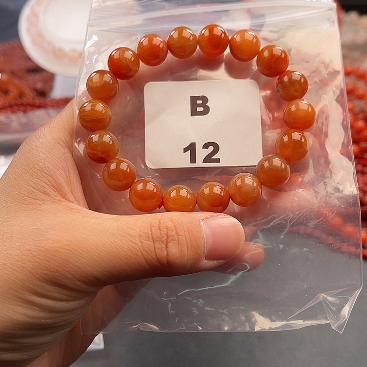 南红玛瑙未镶嵌多样性发货默认微瑕称重10mm