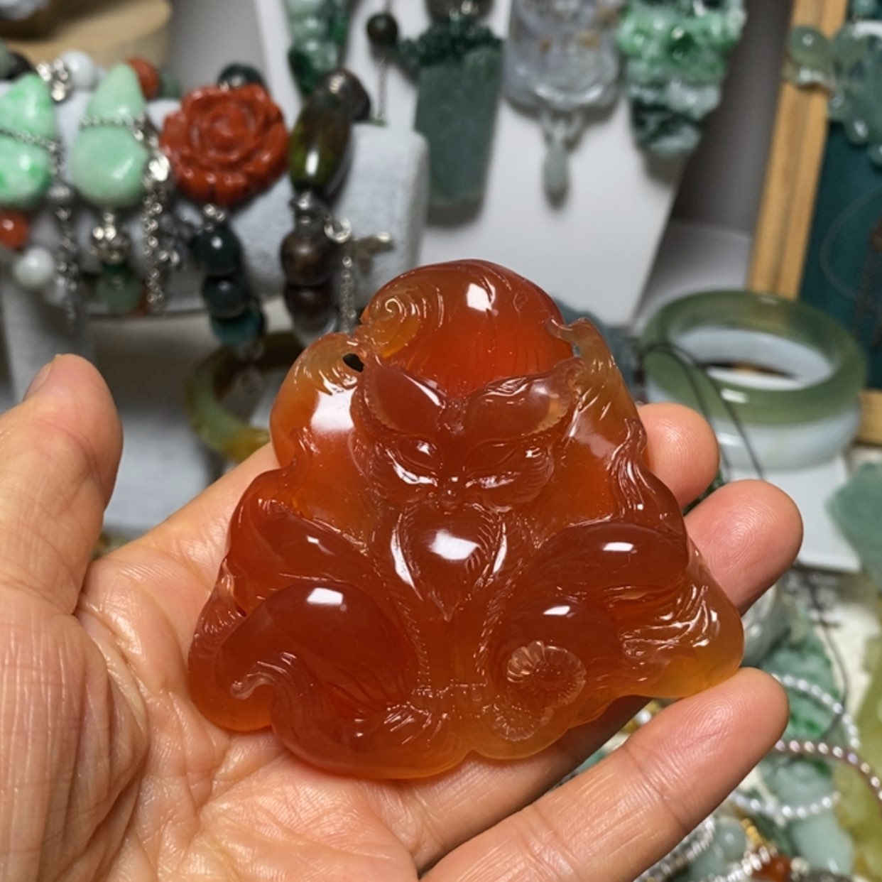 【闪购商品】蛇纹石玉吊坠未镶嵌