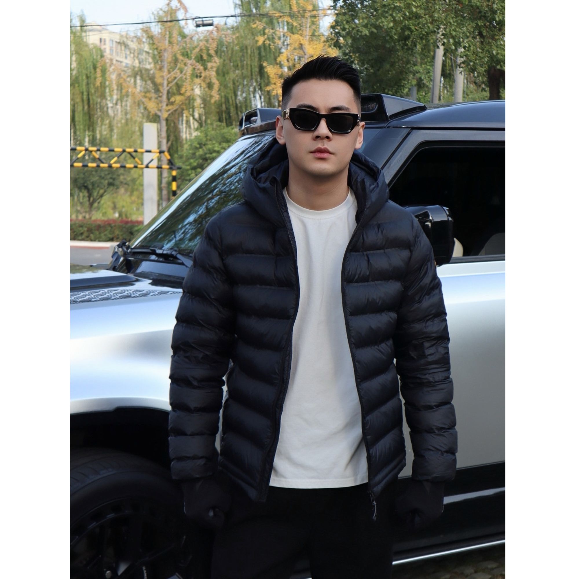 KE排骨棉服压胶轻户外金标P棉无缝分仓棉纯色外套男女同款