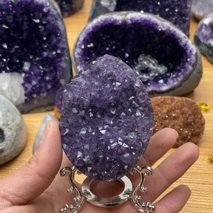 紫晶恐龙蛋未镶嵌