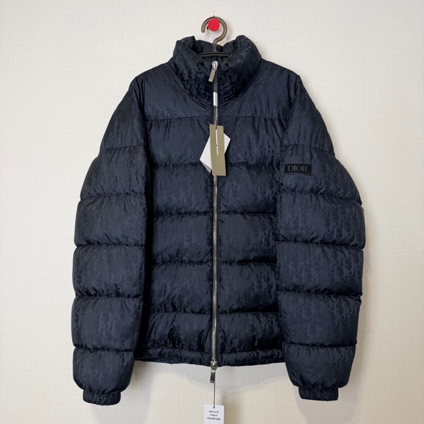未使用 DIOR/迪奥 黑色满印羽绒服/52/编号12179