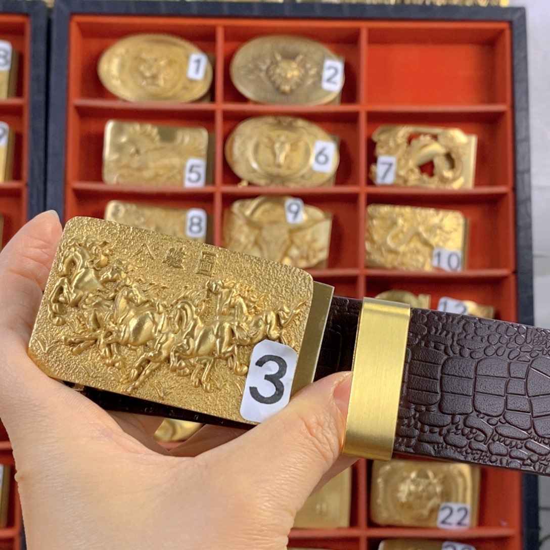 黄铜八骏图咖色115