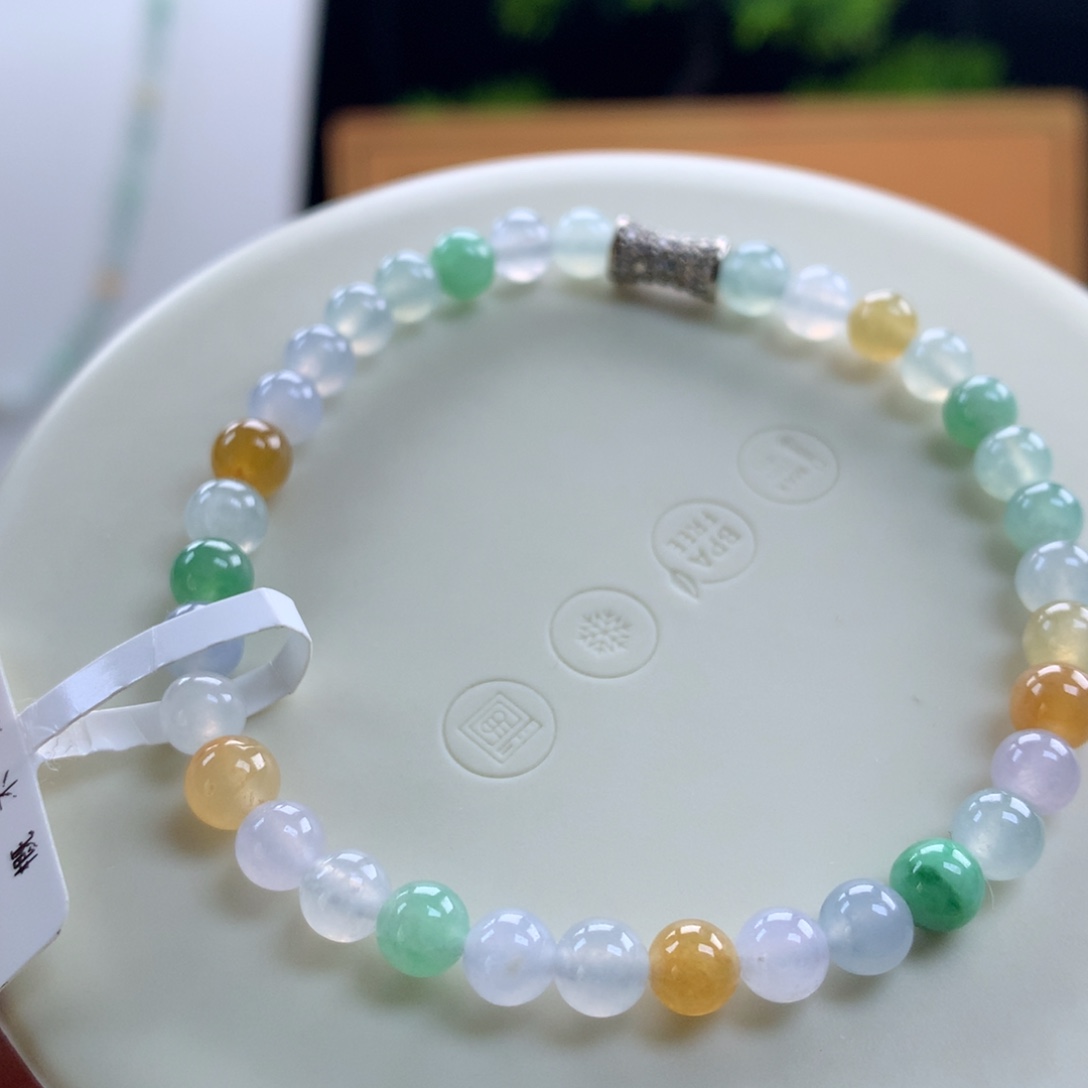 翡翠未镶嵌手链卡5