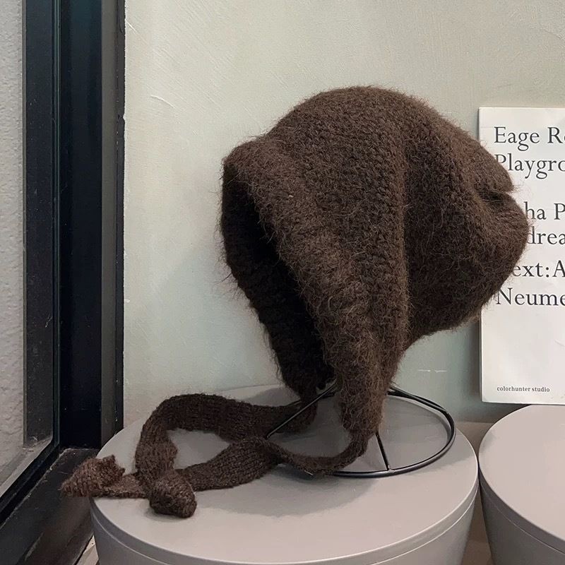纯色包包拉法巴拉克拉法帽雷锋加厚保暖护耳针织毛线帽子毛绒PSY