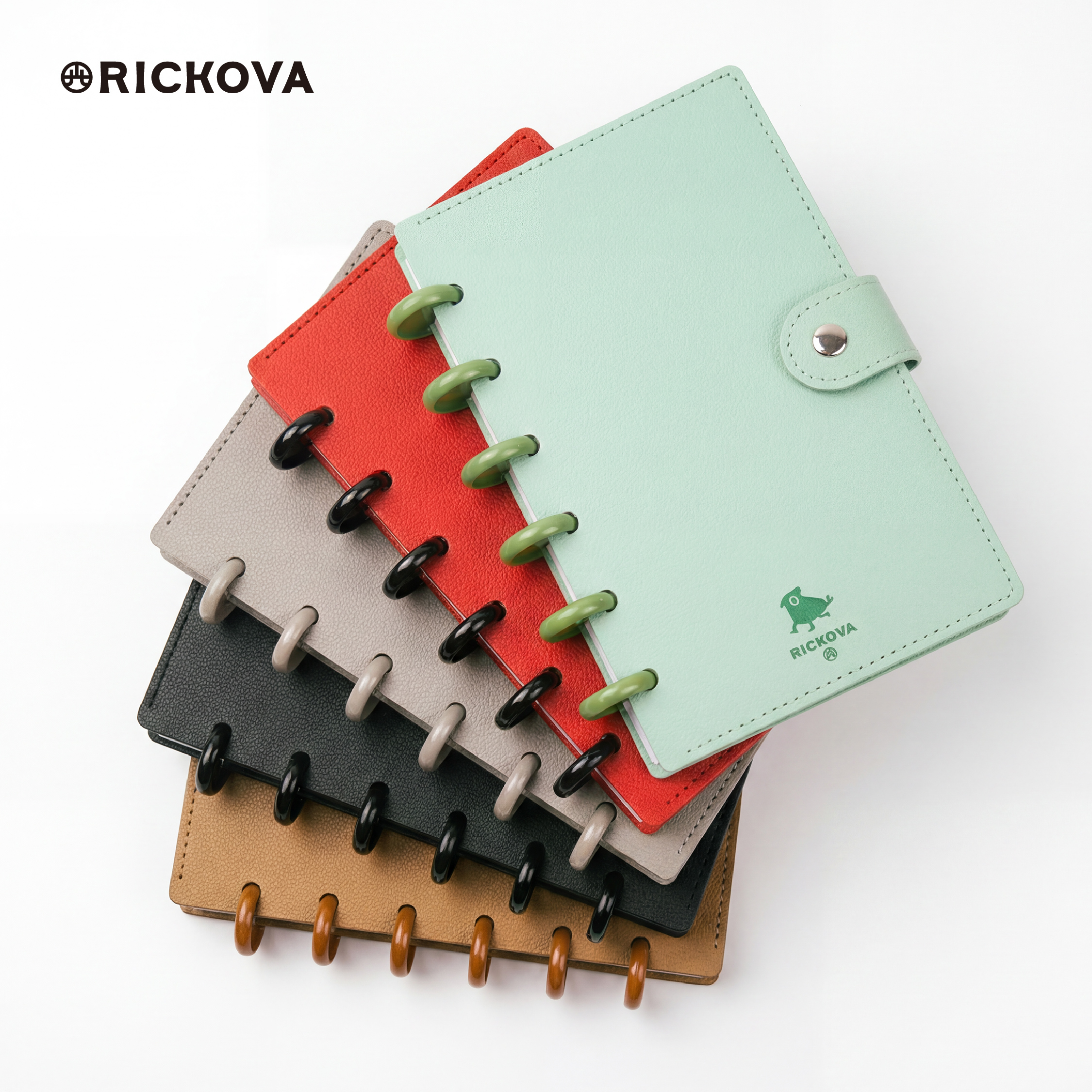 新款复古蘑菇扣收纳本活页本光年集物