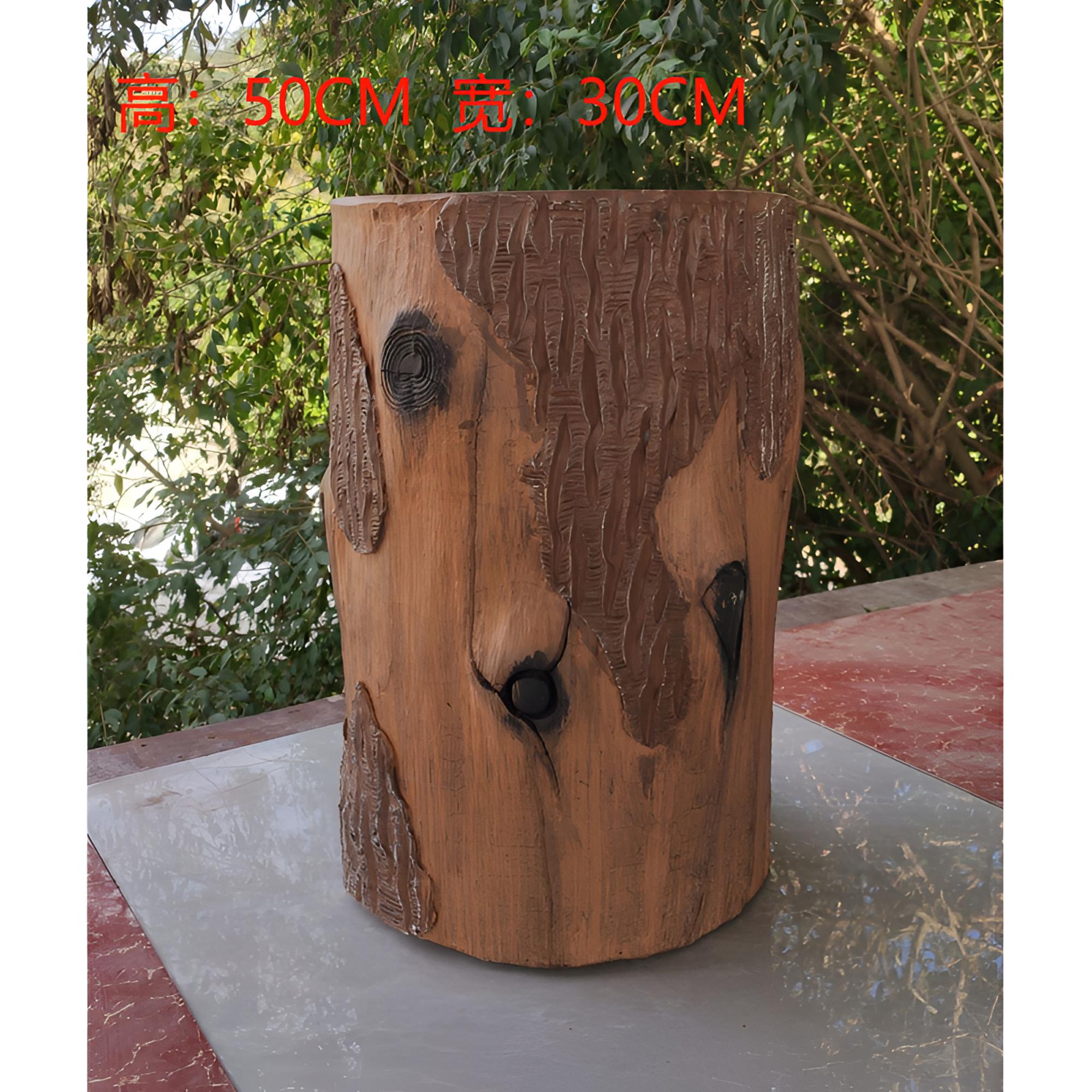 高端大气上档次户外花盆木头复古大口径大花盆大号庭院花盆