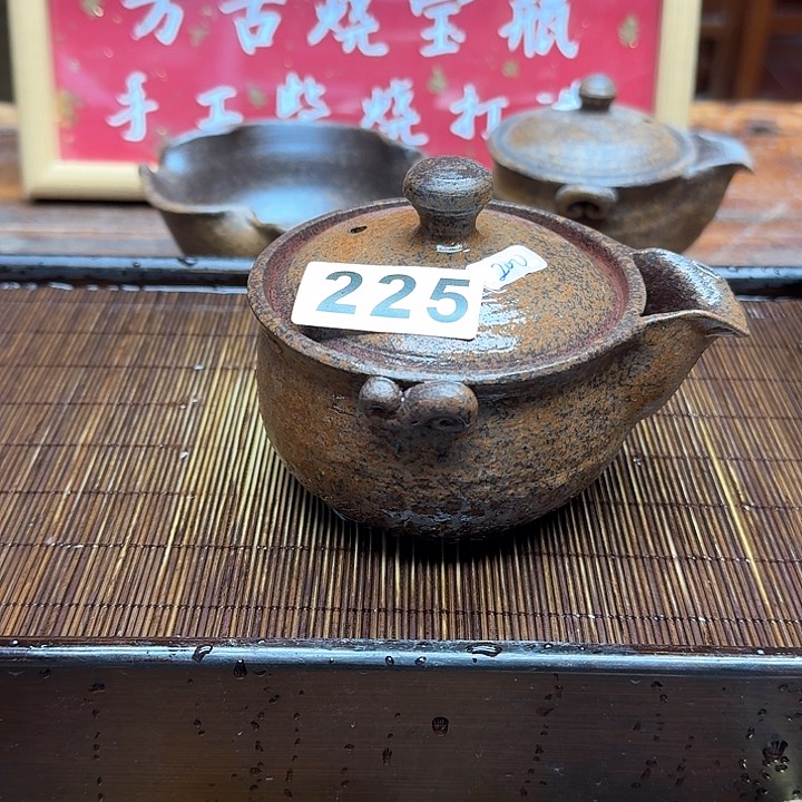 纯手工制作粗陶茶具