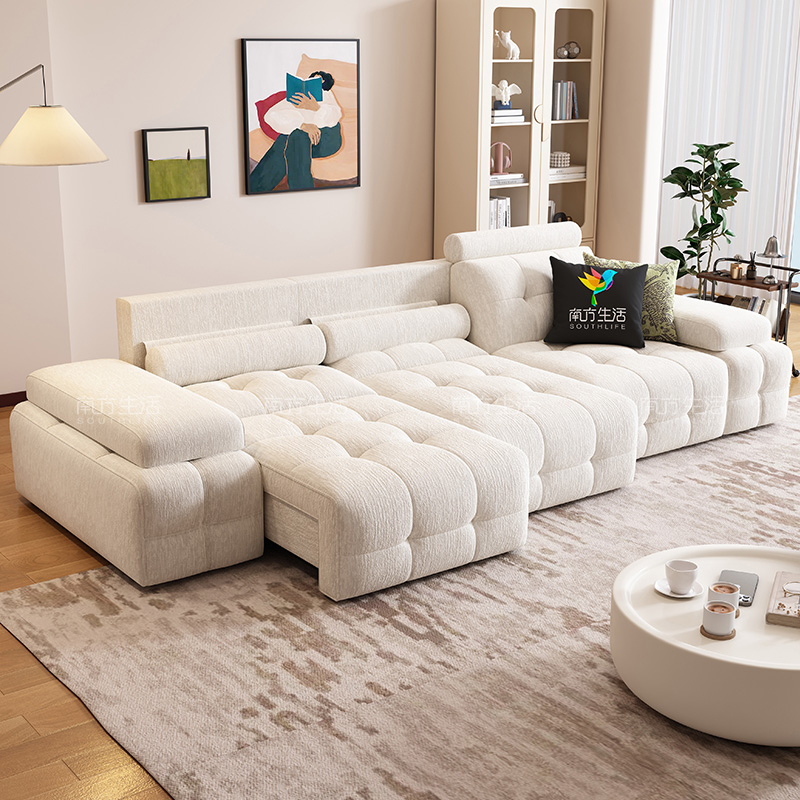 SOUTHLIFE/南方生活TC127平移电动雪尼尔布艺沙发劳伦斯带储物