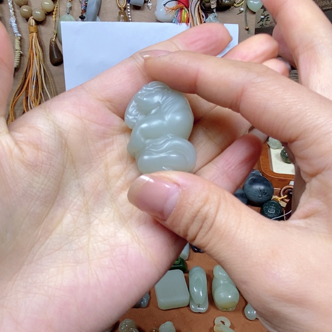 ****宝和田玉（糖玉）未镶嵌车挂