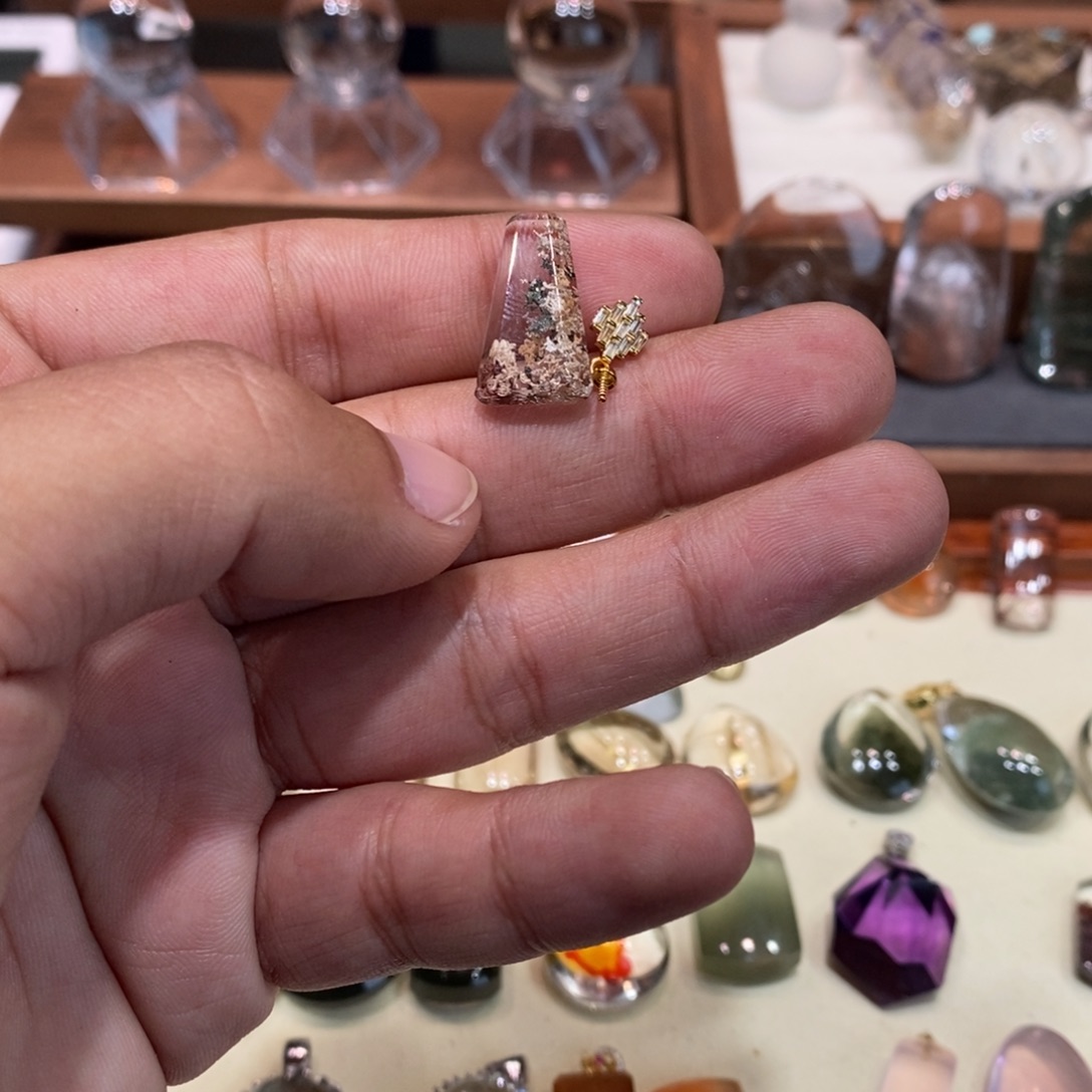 A****水晶颈饰银S925镶嵌幽灵