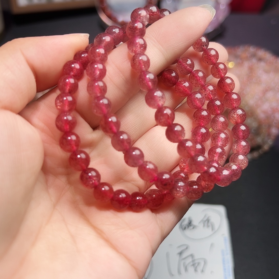 未镶嵌手链水晶草莓晶3号